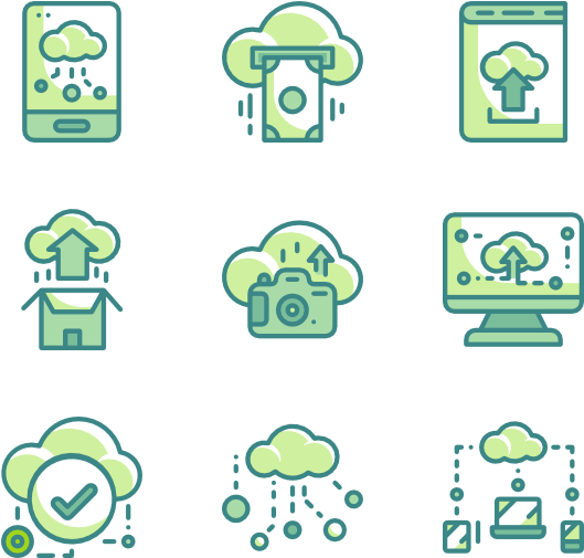 Cloud Technology - Png Icon Green City (600x564), Png Download