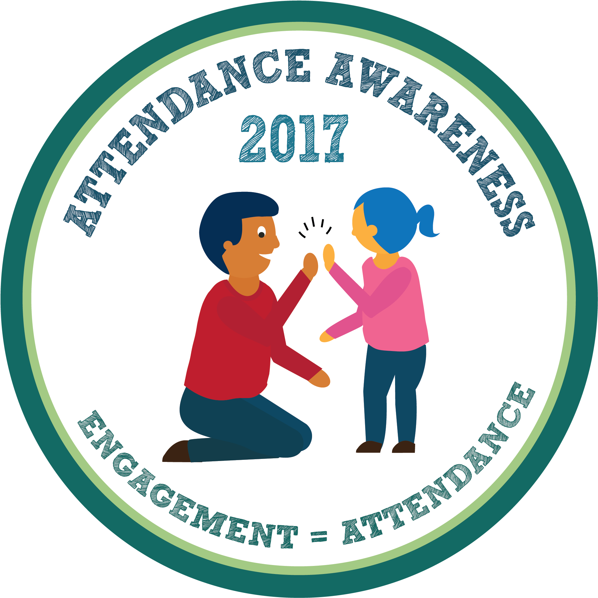 Attendance Awareness Month Update - Circle (2083x2083), Png Download