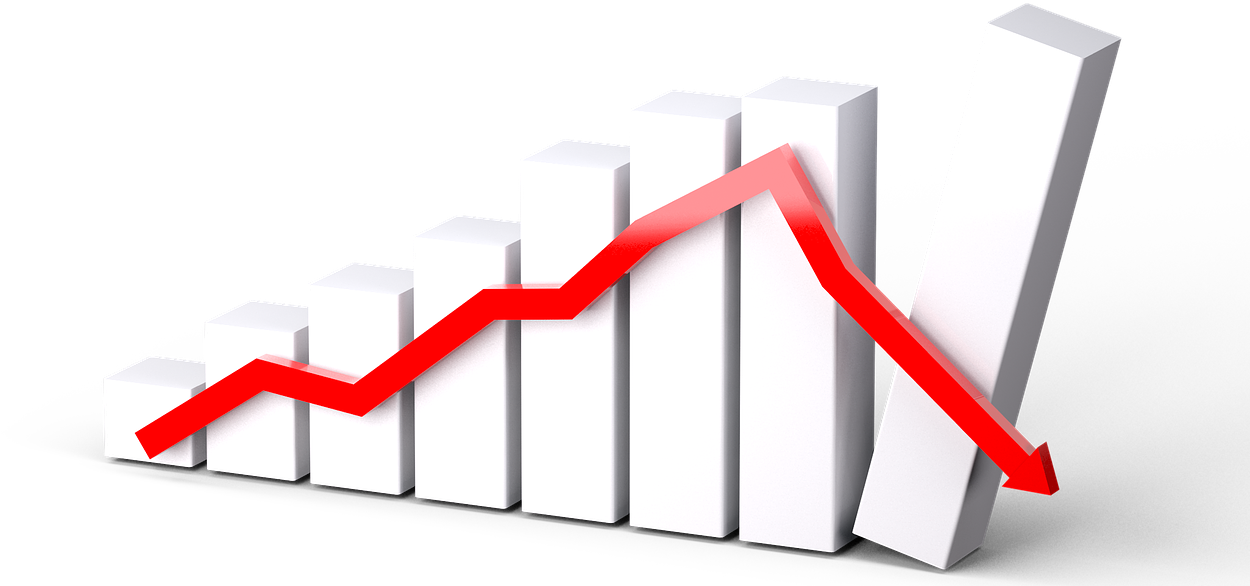 Graph-3078540 1280 - Market Crash Png (1280x607), Png Download