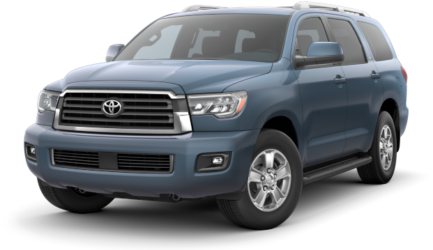 2018 Toyota Sequoia Blue - Toyota Suv Sequoia Black (647x488), Png Download