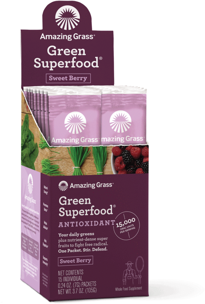Amazing Grass Antioxidant Sweet Berry Green Superfood, - Amazing Grass Green Superfood Antioxidant (1024x1024), Png Download