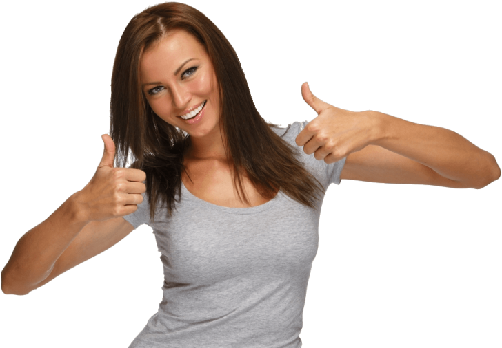 Physical Therapy Patient Showing Thumbs Up For Testimonial - Thumbs Up Pose (740x536), Png Download