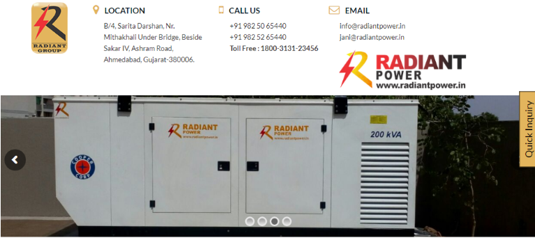 Genset Original Equipment Manufacturer - Electric Generator (850x400), Png Download