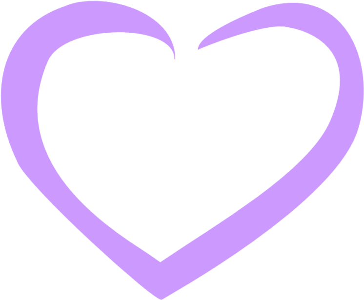 Wedding Invitation Borders Clip Art Free - Heart Purple Outline Clipart (800x660), Png Download