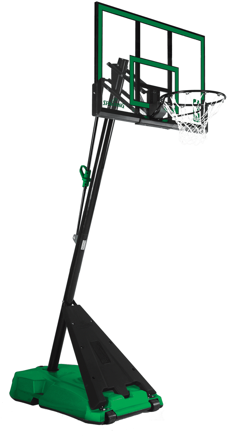 Spalding 52" Hercules Angled Pole Basketball Hoop - Cheap Basketball Hoops (1500x1500), Png Download