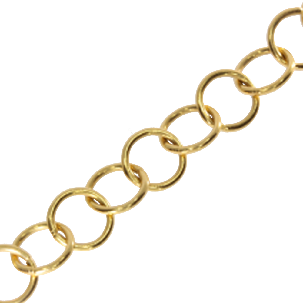 Ring Chain 750/- Yellow Gold - Chain (1000x1000), Png Download