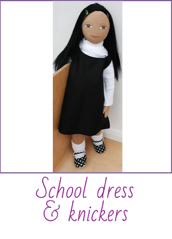 School Dress - Doll (560x775), Png Download