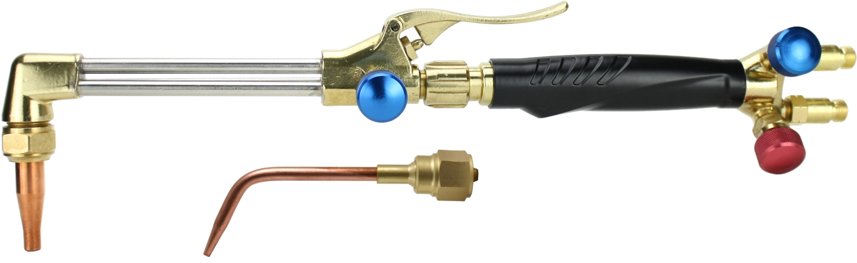 Oxy-fuel Torch Apollo With Check Valves Cutting Tip - Oxy-fuel Welding And Cutting (1781x754), Png Download