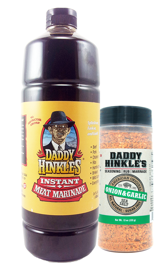 Daddy Hinkle's Quart & 13oz Shaker Onion & Garlic - Bottle (800x914), Png Download