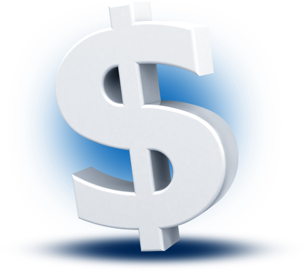 3d White Money Symbol Featuredcontent - Dollar (700x700), Png Download