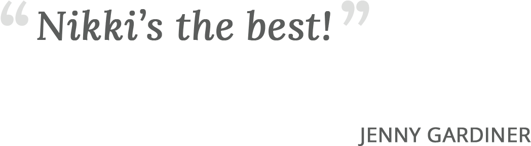 Praise For Nikki Busch Editing From Author Jenny Gardiner - Monochrome (1092x376), Png Download