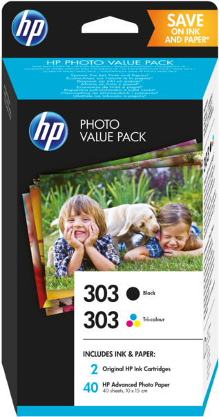 Hp 303 Photo Value Pack - Hp 303 (800x601), Png Download
