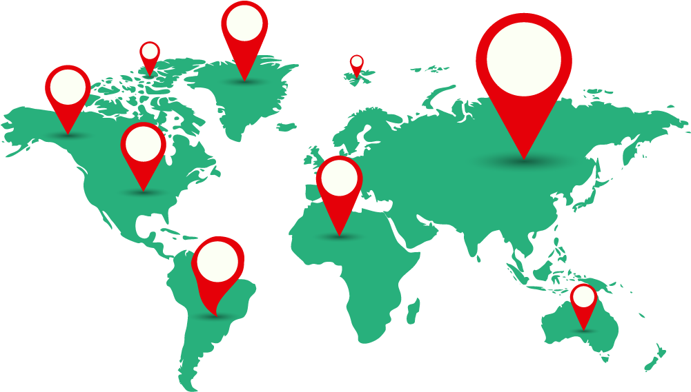 Location-data - Bni World Map Png (1000x629), Png Download
