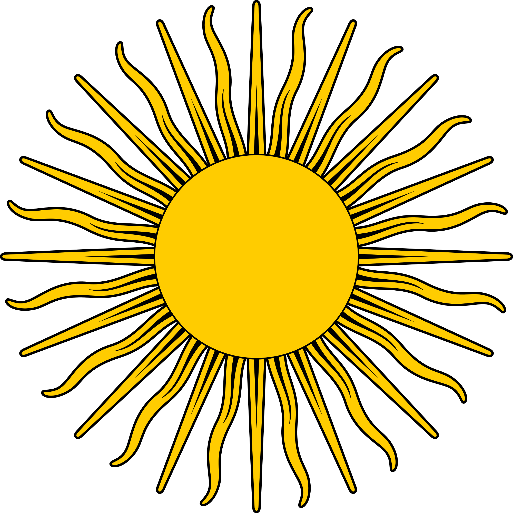 Open - Sun With Face Png (2000x2000), Png Download