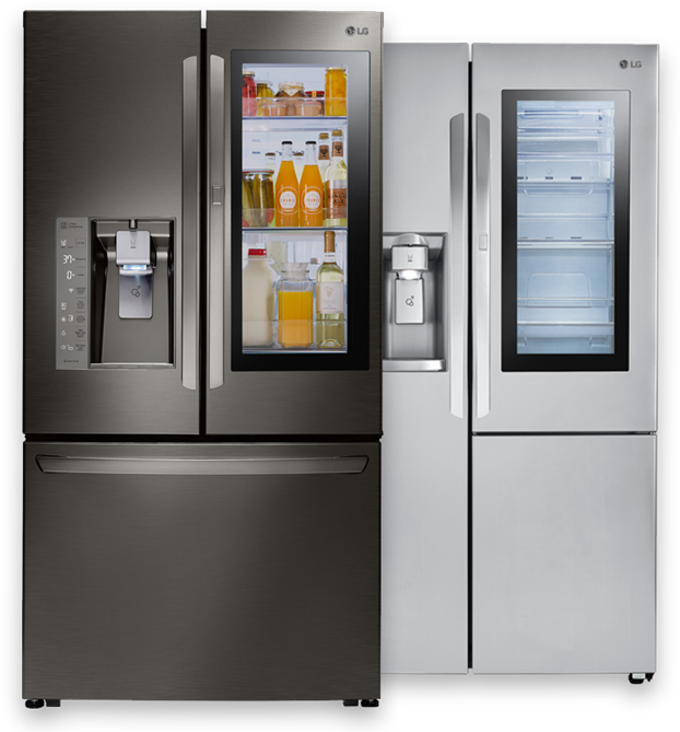 Lg Instaview Feature - Refrigerador Lg Knock Knock (1000x702), Png Download