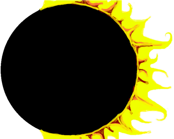 Eclipse Clipart Sun Symbol - Circle (640x480), Png Download