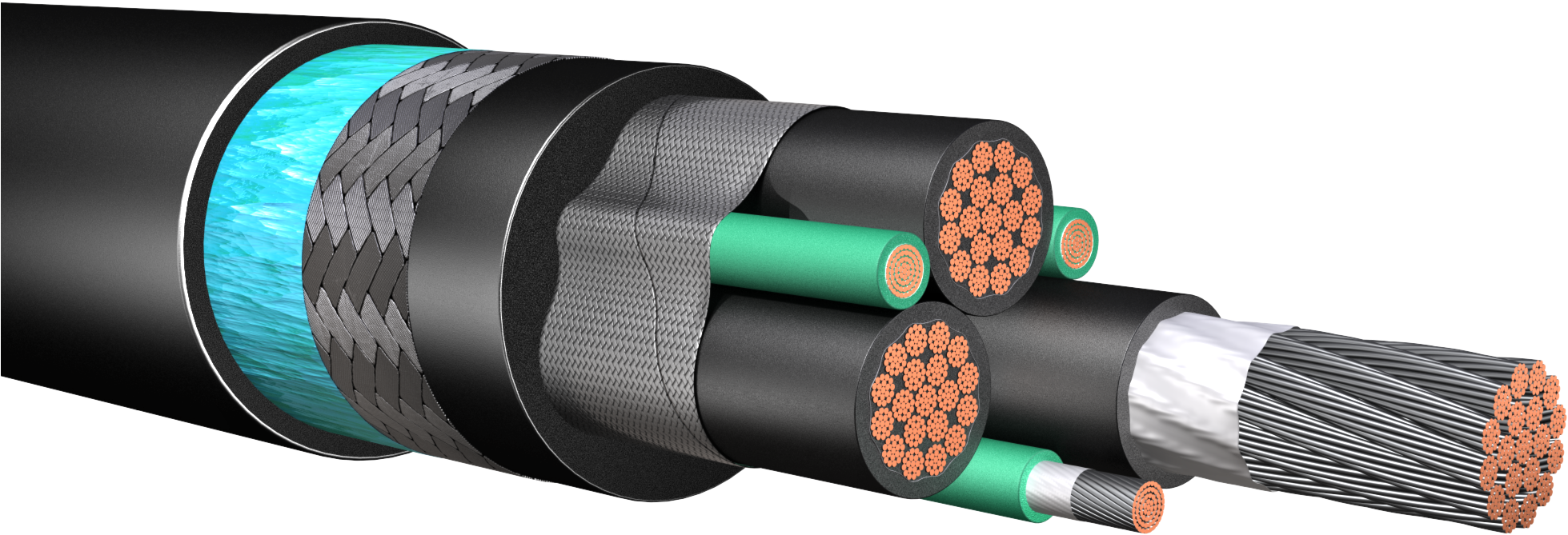 2kv Standard Vfd Power Cable, Armored & Sheathed - Explosive Weapon (2550x1650), Png Download