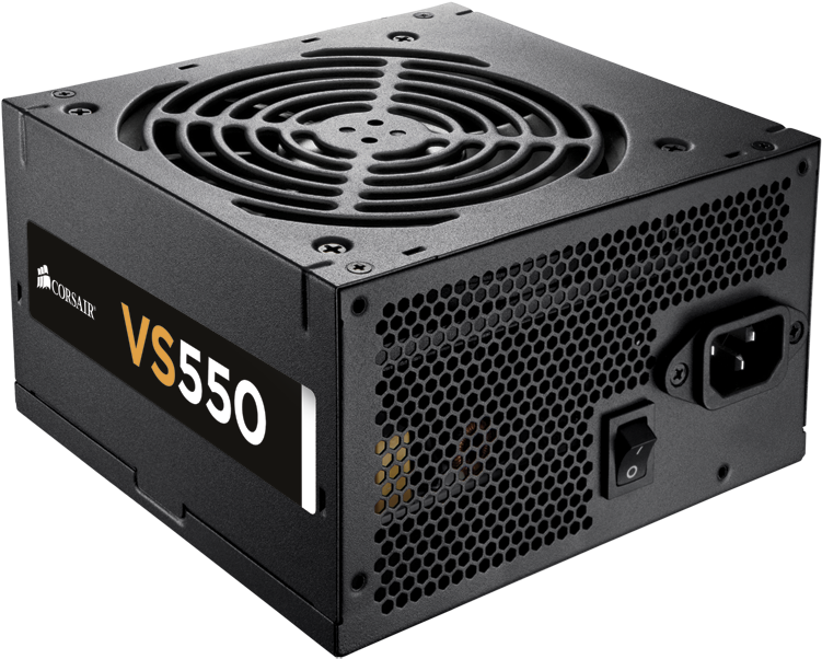 Corsair Vs Series Vs550 550 Watt Power Supply - Power Supplies (800x652), Png Download
