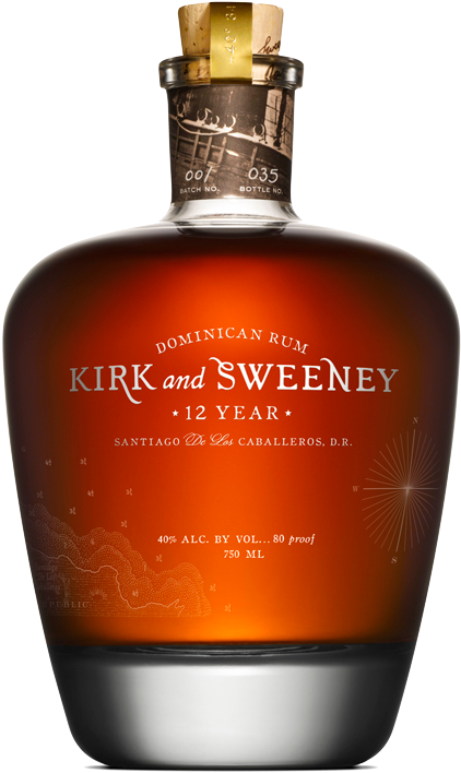 Kirk And Sweeney 12 Year Old Rum - Kirk And Sweeney (500x750), Png Download