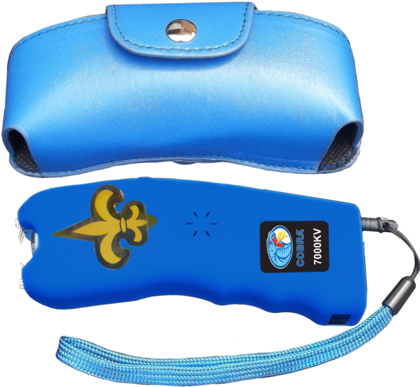 Blue Cobra 7 Million Volt Stun Gun Csp-007 Rechargeable - Bag (640x620), Png Download