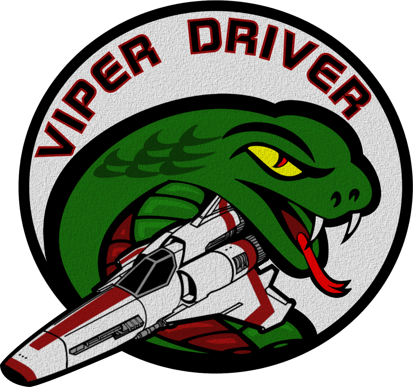 Battlestar Galactica Viper Driver Flight Patch By Viperaviator-d9y8od0 - Computer User (1368x1284), Png Download