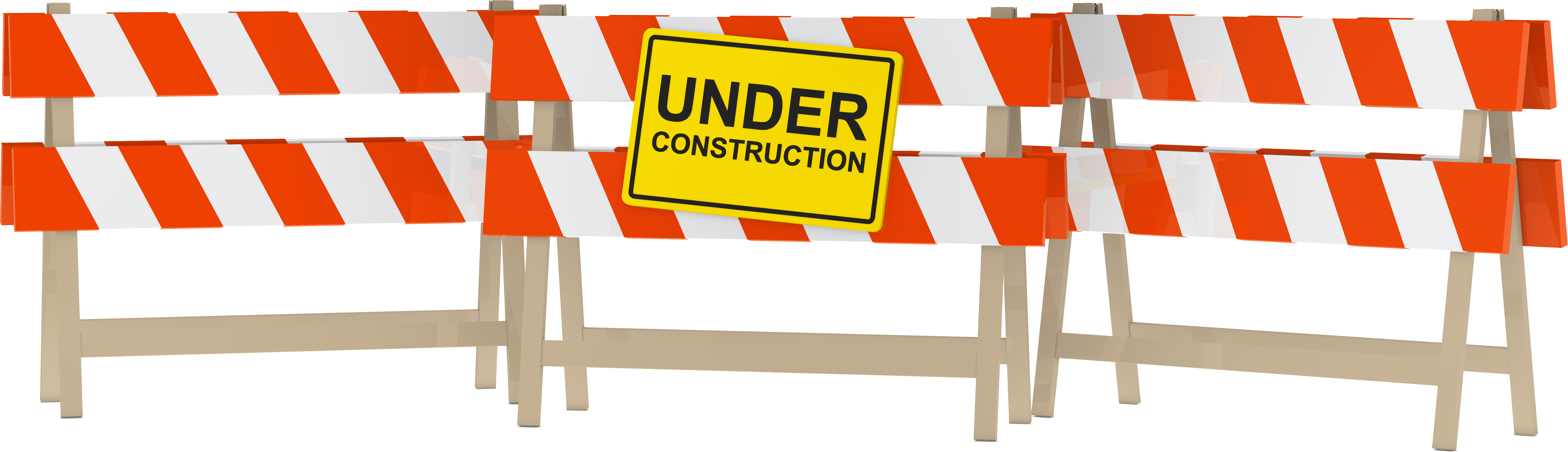 Download - Under Construction Clip Art (6182x1781), Png Download