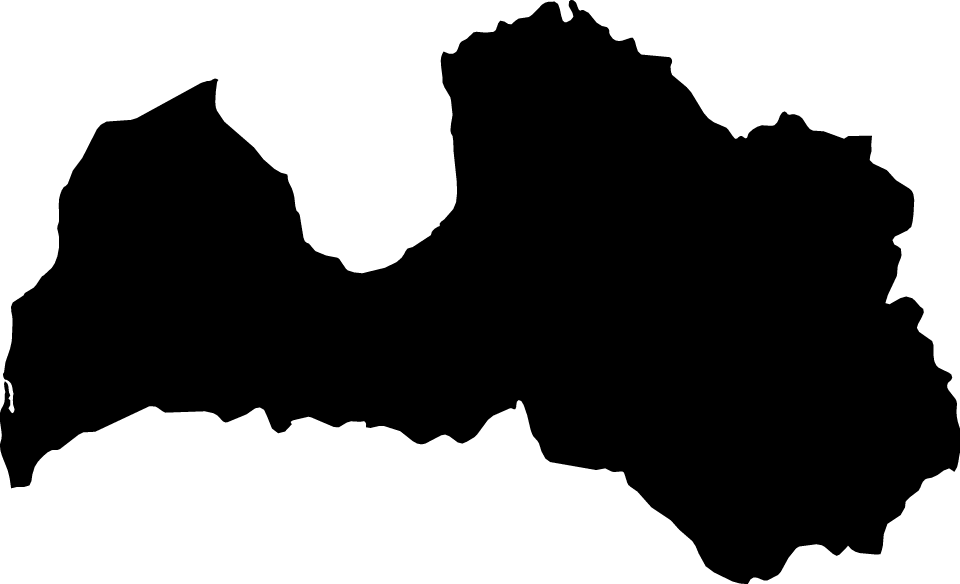 Full Map - Capital Of Latvia Map (960x584), Png Download