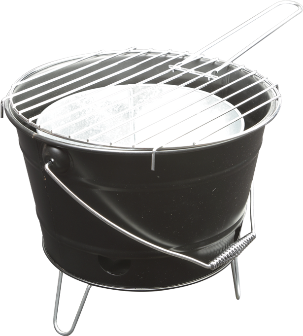 Picture Of Portable Bbq Picnic Bucket Grill - Outdoor Grill Rack & Topper (700x700), Png Download