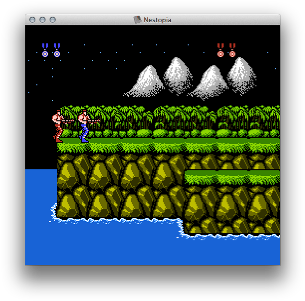 Normal - Contra Nes Level 1 (618x610), Png Download