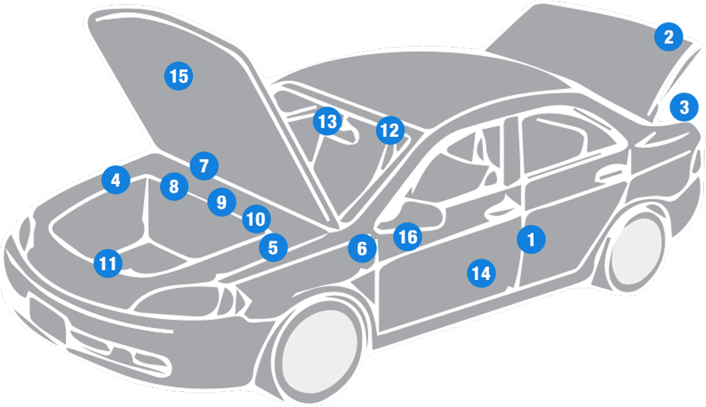 To Find The Paint Code Of Your Vehicle, You Can Take - Police Car (994x573), Png Download