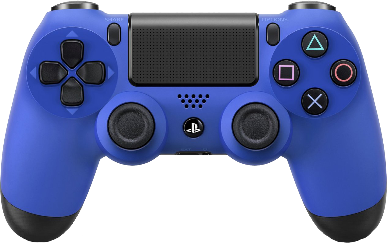 Sony Playstation Dualshock 4 Wave Blue 01 2 - Sony Ps4 Dualshock 4 Blue (1298x832), Png Download