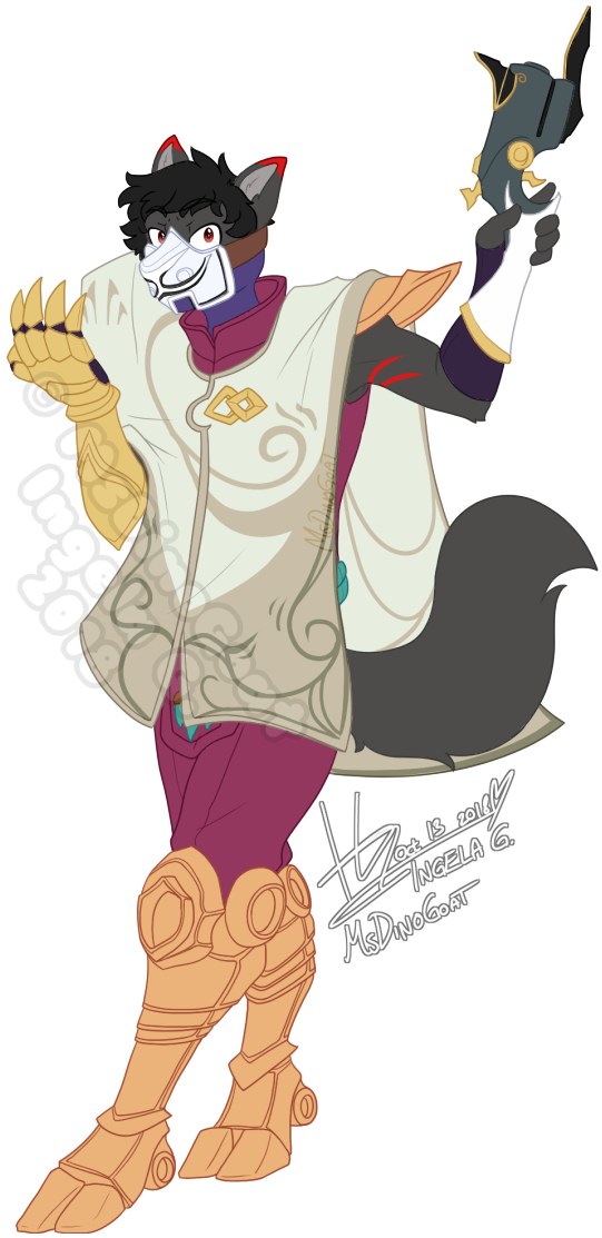 Shades Costume / Cosplay Jhin By Dinogoat (555x1128), Png Download