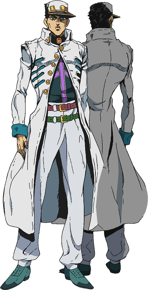 Jojo Part 5 Anime - Jojo Part 5 Jotaro (533x1007), Png Download