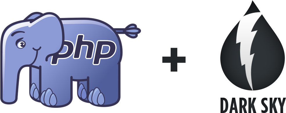 Php Library For The Dark Sky Api - Dark Sky (1380x575), Png Download