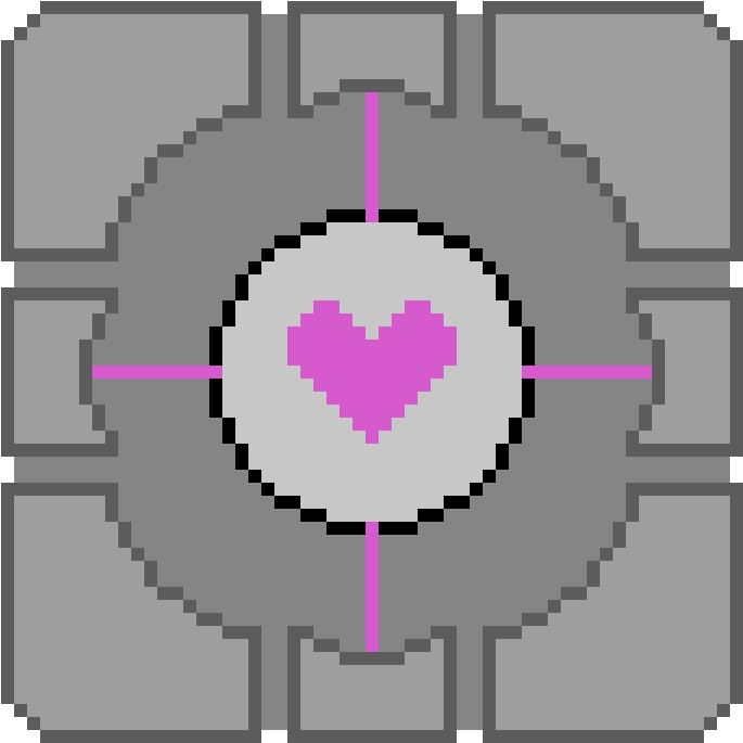 Companion Cube - Portable Network Graphics (1200x1200), Png Download