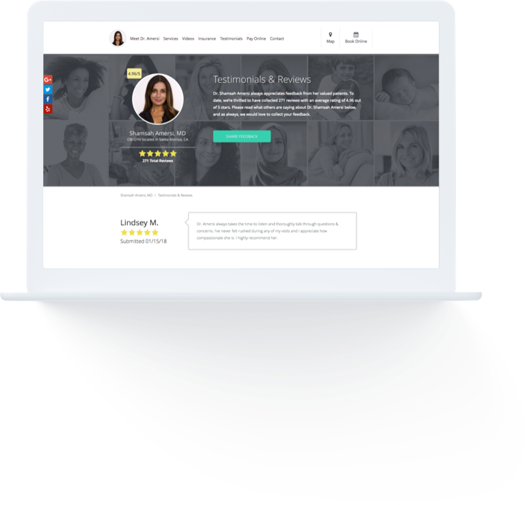 Healthcare Reputation Management - Website (766x736), Png Download