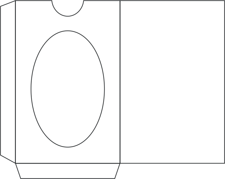 Blank Templates Gift Card Envelope Template Cool Designs - Circle (768x610), Png Download