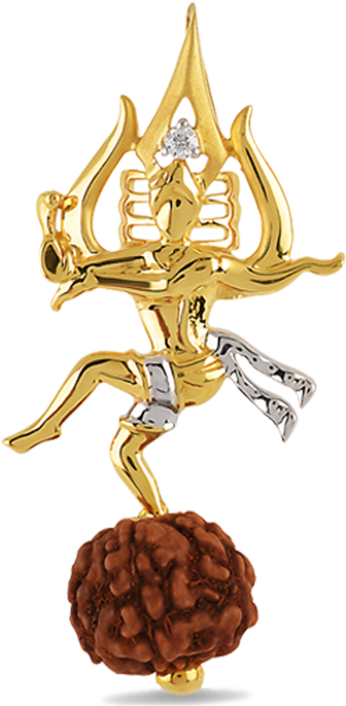 Orra Spiritual Natraj - Rudraksha Png Pendant (1500x788), Png Download