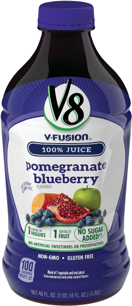 Veggies For All - V8 Pomegranate Blueberry (600x600), Png Download