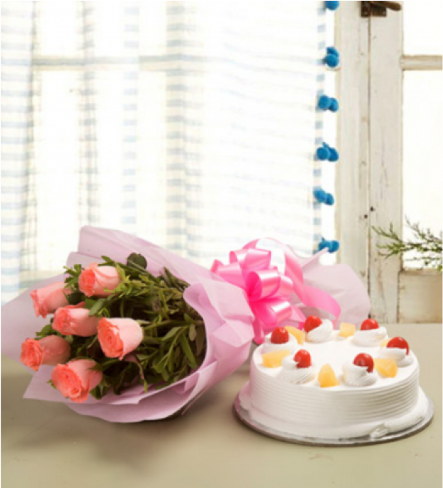 Wish Her Special Combo - Cake (700x879), Png Download