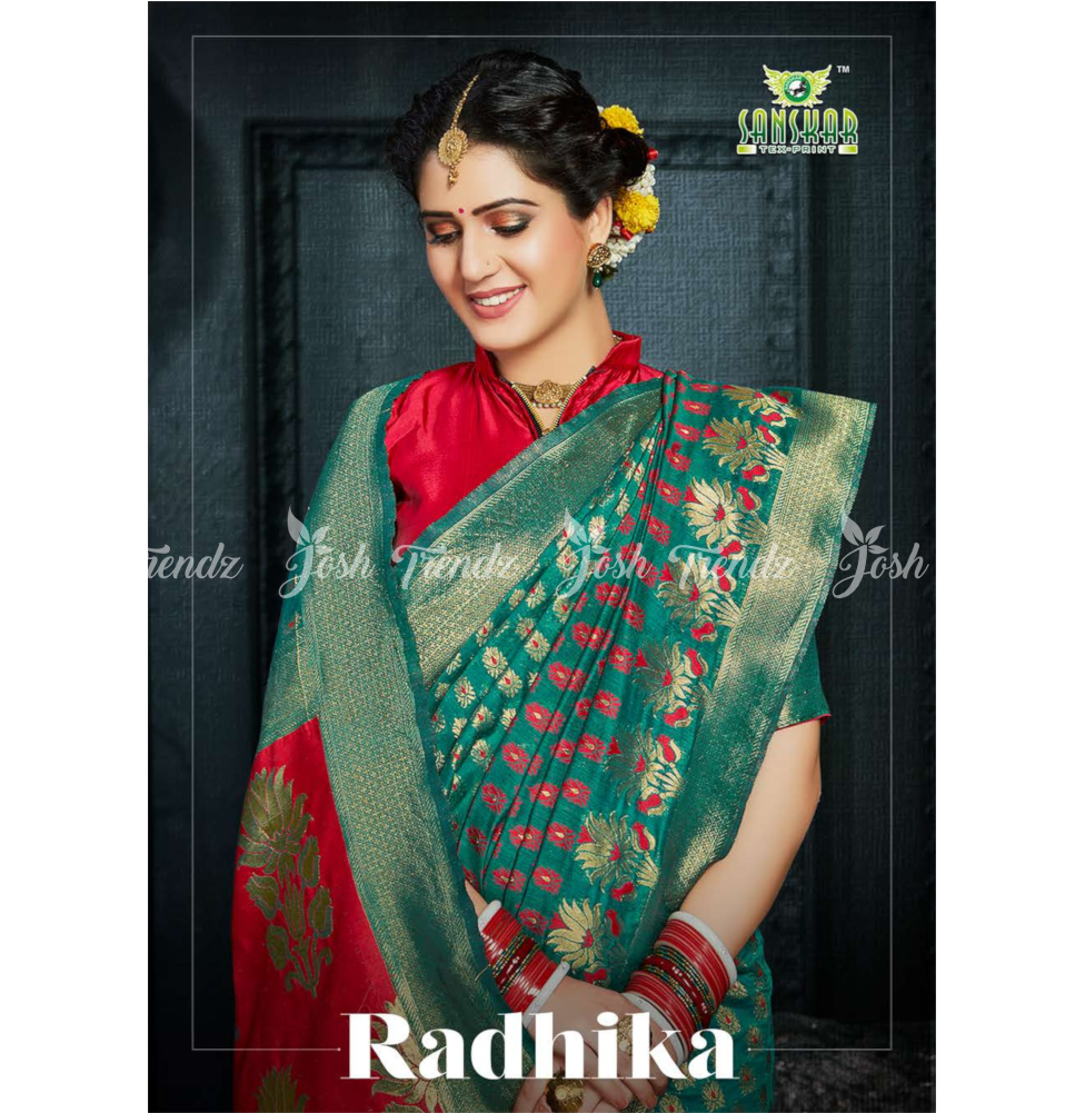 Sanskar Radhika Kalamkari Silk Saree Jt Rk Sarees - Silk (1000x1000), Png Download