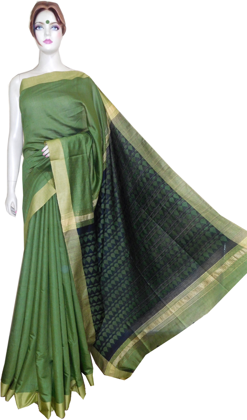 Handwoven Bhagalpuri Kotta Silk Saree - Silk (1200x1412), Png Download