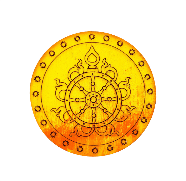 Chakra Magnet - Tapis Rond Jute Et Noir (715x695), Png Download