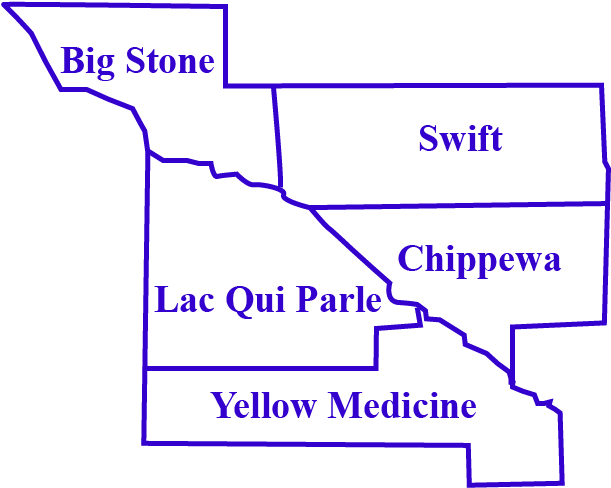 Prairie Five Counties - Diagram (619x497), Png Download