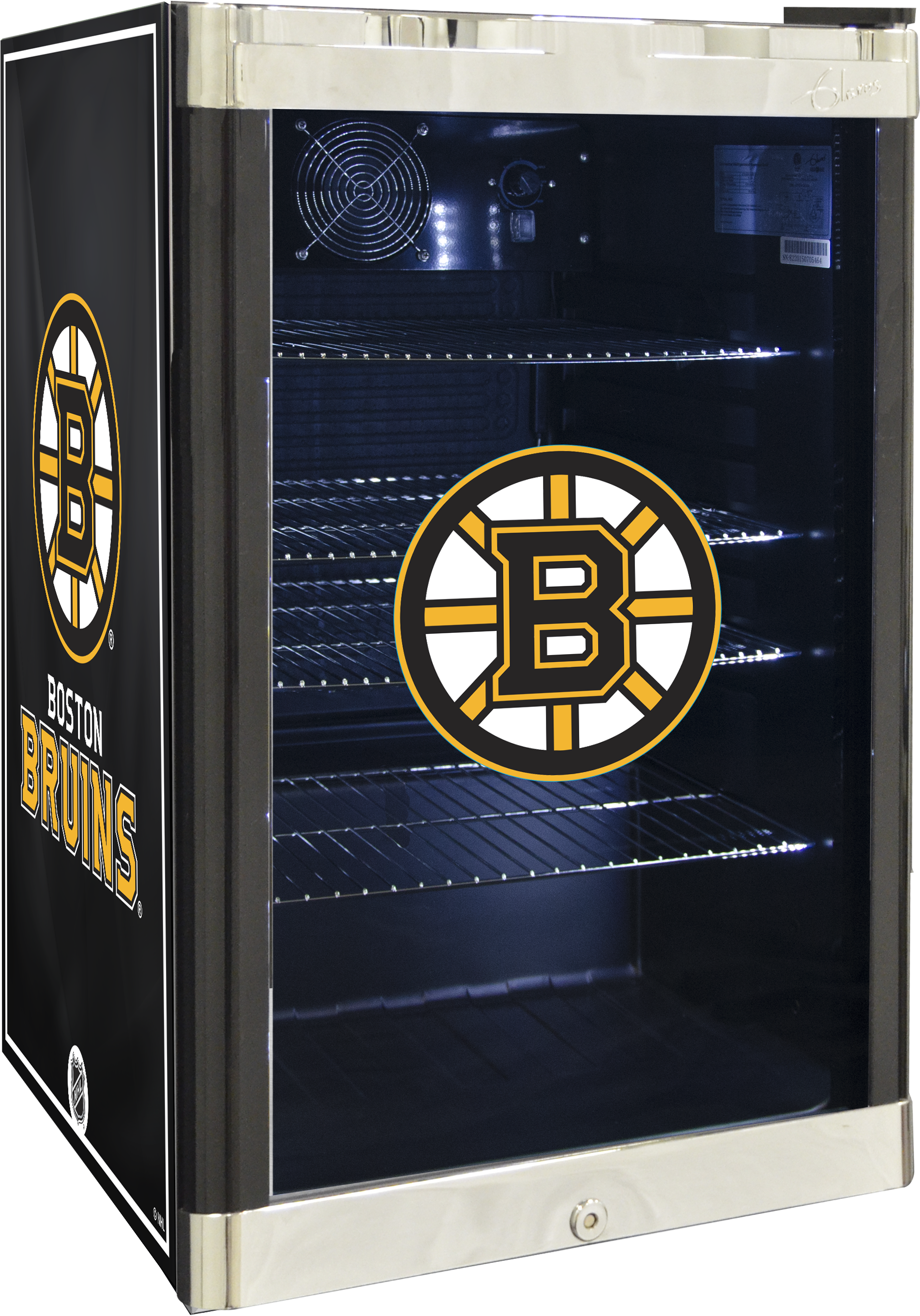 Nhl Refrigerated Beverage Center - Boston Bruins (2205x2890), Png Download