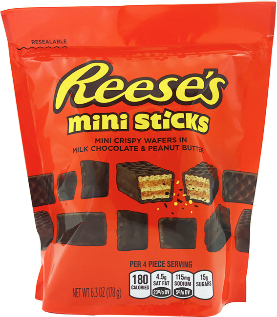 Reese's Mini Sticks - Reese's Peanut Butter Cups (567x650), Png Download