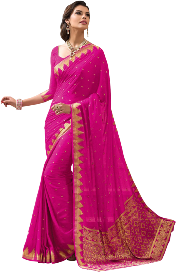 Women Silk Designer Saree - Silk (640x960), Png Download