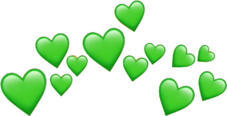 Greenheart Sticker - Coroa De Emojis Png (1024x822), Png Download