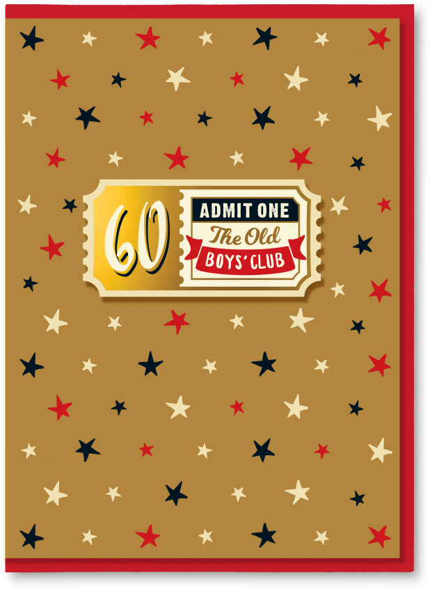 60 Admit One - Christmas Card (850x850), Png Download