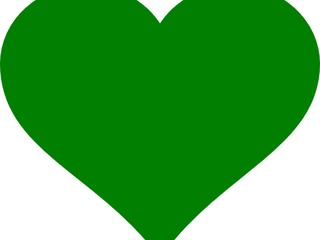 Green Heart Clipart (640x480), Png Download